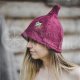 Cotton sauna hat ,,Wine red"